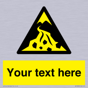 Custom Warning: Debris flow zone